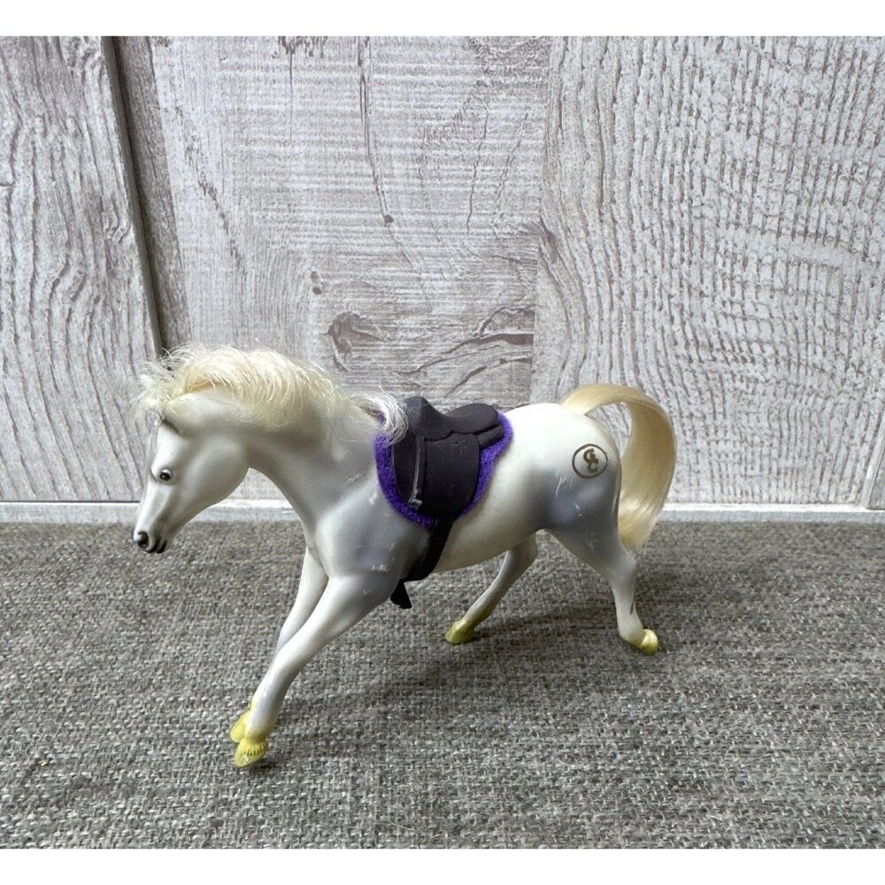 Vtg 1995 Empire Grand Champions Horse Mini Stallion Galloping Lipizzaner Gray